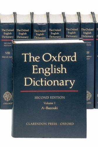 The Oxford English Dictionary (20 Volume Set) (Vols 1-20)