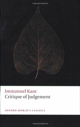 Critique of Judgement (Oxford World's Classics) 