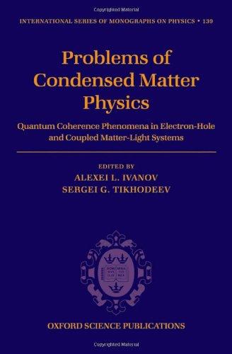 Problems of Condensed Matter Physics: Quantum Coherence Phenomena in Electron-Hole and Coupled Matter-Light Systems