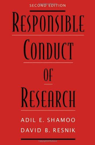 Reaponsible Conduct of Research