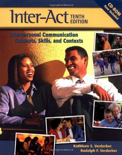Inter-Act: Interpersonal Communication Concepts, Skills, and Contexts 