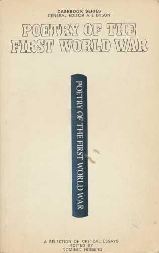 Poetry of the First World War (Casebook Series)