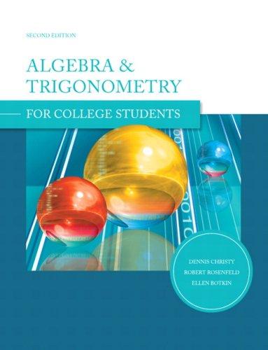 Algebra & Trigonometry for College Students