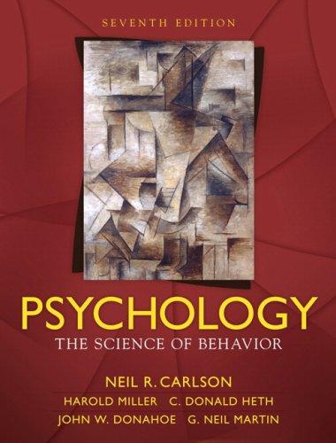 Psychology: The Science of Behavior (7th Edition)