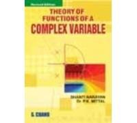 Theory of Functions of a Complex Variable