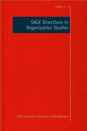 Sage Directions In Organization Studies - 4 Volume Set