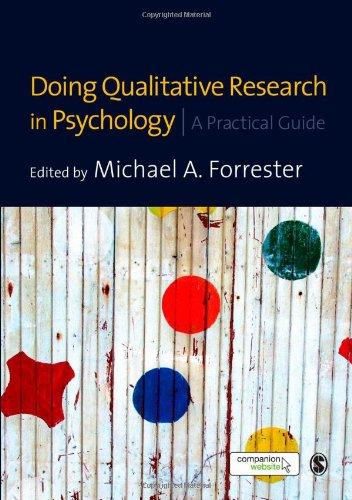 Doing Qualitative Research in Psychology: A Practical Guide 