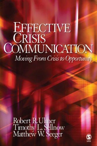 Effective Crisis Communication: Moving from Crisis to Opportunity