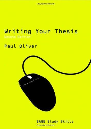 Writing Your Thesis Second Edition