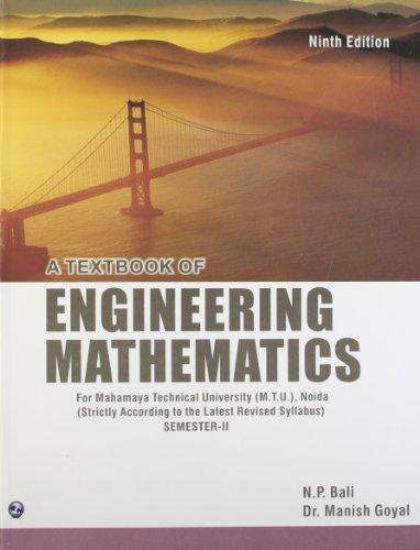 A Textbook of Engineering Mathematics (Mahamaya Technical University, Noida) Sem-II�