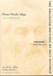 Prose Works 1892, volumes 1 & 2