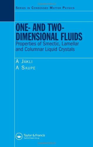 One- and Two-Dimensional Fluids: Properties of Smectic, Lamellar and Columnar Liquid Crystals (Condensed Matter Physics)