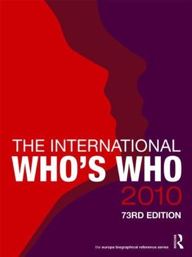 The International Who's Who 2010 