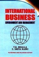 International Buisness Environment And Management