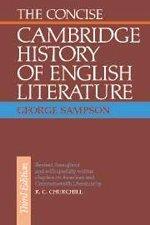 Concise Cambridge History of English Literature: Contemplations v. 1