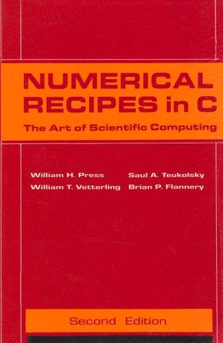Numerical Recipes in C: The Art of Scientific Computing