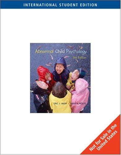 Abnormal Child Psychology