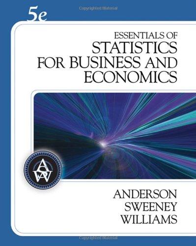 Essentials of Statistics for Business and Economics (with CD-ROM) 