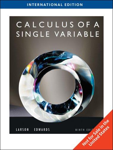Calculus of a Single Variable